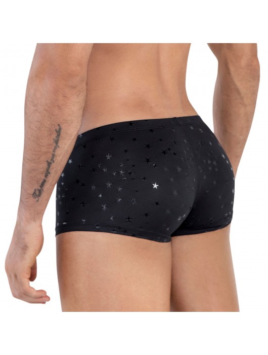 Черные трусы-хипсы со звездочками Illusion Latin Boxer - Clever Masculine Underwear купить с доставкой