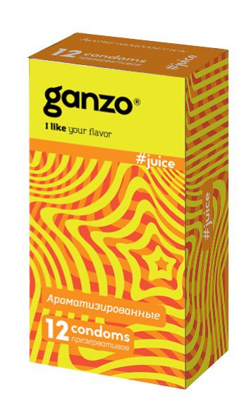 Ароматизированные презервативы Ganzo Juice - 12 шт. - Ganzo - купить с доставкой в Таганроге