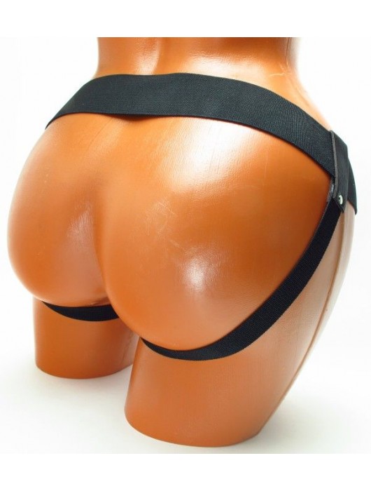 Трусики для страпона коричневого цвета - БДСМ Арсенал - купить с доставкой в Таганроге
