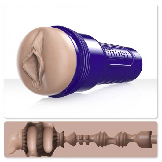 Телесный мастурбатор-вагина Fleshlight Boost Bang - Fleshlight - в Таганроге купить с доставкой