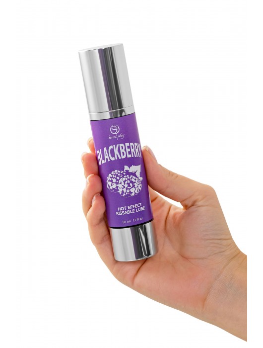 Массажное масло 2-в-1 Blackberry Hot Effect с разогревающим эффектом и вкусом ежевики - 50 мл. - Secret Play - купить с доставкой в Таганроге