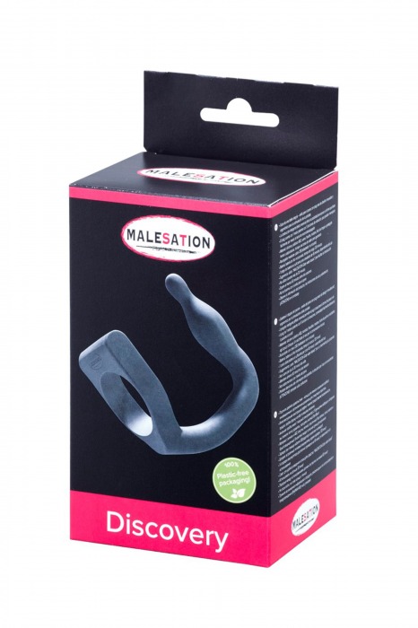 Эрекционное кольцо с вибровтулкой Discovery - MALESATION - в Таганроге купить с доставкой