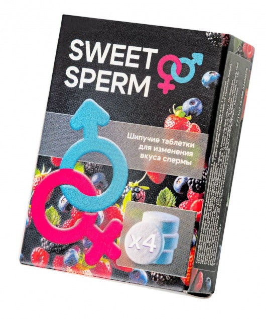 Шипучие таблетки для мужчин Sweet Sperm для изменения вкуса спермы (4 шт. по 0,5 гр.) - Капиталпродукт - купить с доставкой в Таганроге