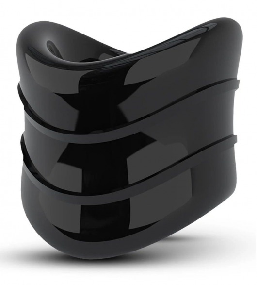 Черное эрекционное кольцо на мошонку Beef Ball Stretcher Snug X Long - Blush Novelties - в Таганроге купить с доставкой