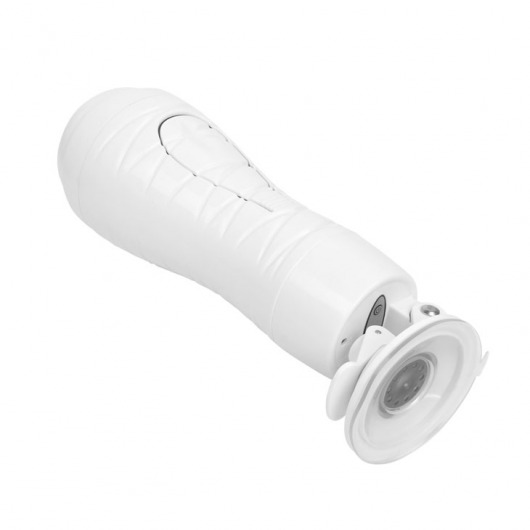 Мастурбатор-вагина Flora White с присоской и 12 режимами вибрации - Baile - в Таганроге купить с доставкой