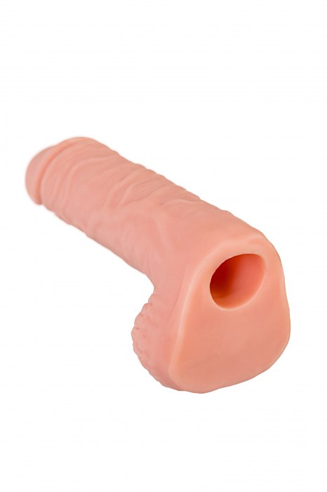 Телесная удлиняющая фаллическая насадка - 16 см. - ToyFa - в Таганроге купить с доставкой