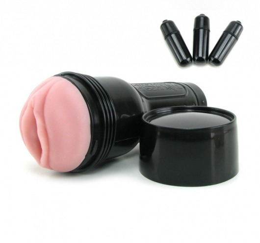 Мастурбатор-вагина Fleshlight - Vibro Pink Lady Touch с вибрацией - Fleshlight - в Таганроге купить с доставкой