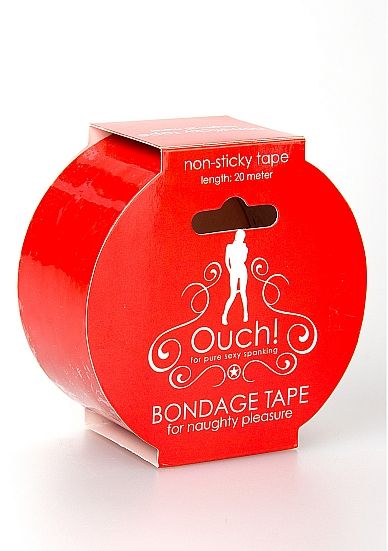 Красная лента для связывания Bondage Tape Red - Shots Media BV - купить с доставкой в Таганроге