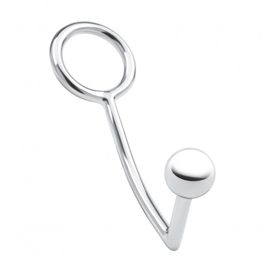 Кольцо на пенис с анальным стимулятором Stainless Steel Anal Hook   Cock Ring - BlueLine - в Таганроге купить с доставкой