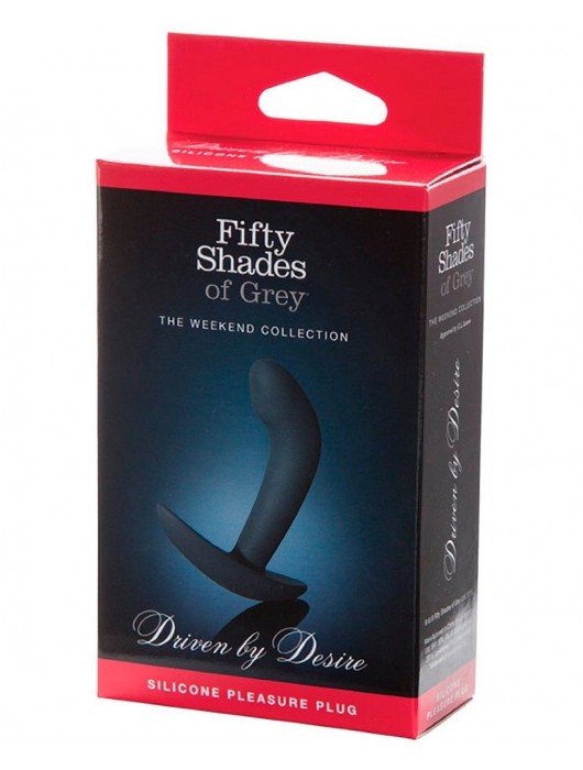 Анальная пробка Driven by Desire Silicone Butt Plug - 9 см. - Fifty Shades of Grey - в Таганроге купить с доставкой