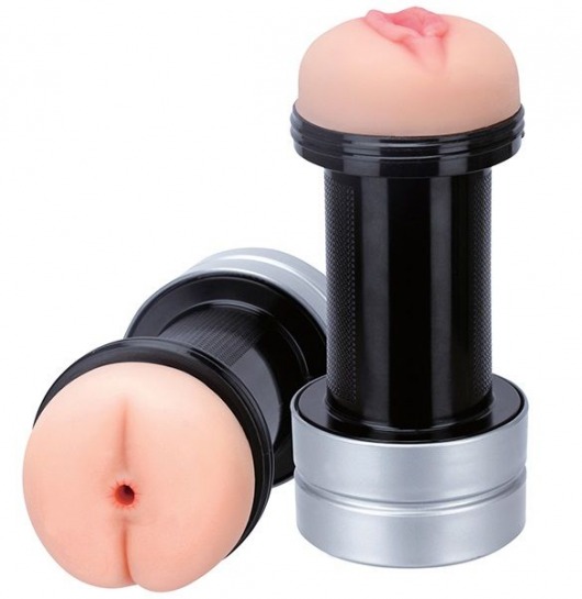 Мастурбатор 2-в-1 REALSTUFF 2 IN 1 HUMMER ANUS   VAGINA: вагина и анус - Dream Toys - в Таганроге купить с доставкой