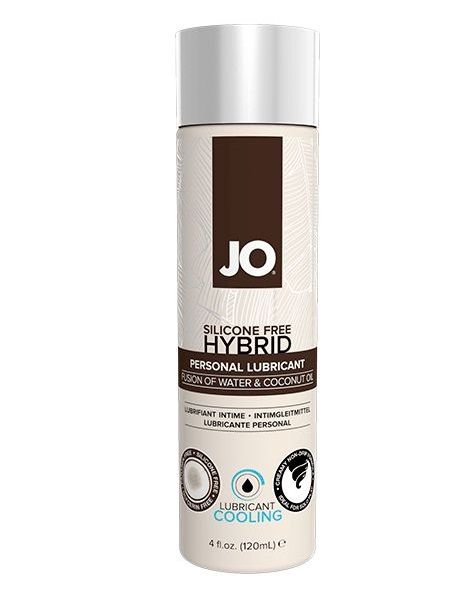 Водно-масляный лубрикант с охлаждающим эффектом JO Silicon free Hybrid Lubricant COOLING - 120 мл. - System JO - купить с доставкой в Таганроге