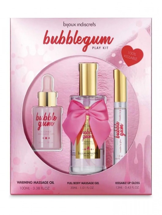 Набор средств для массажа и ласк Bubblegum Play Kit - Bijoux Indiscrets - купить с доставкой в Таганроге