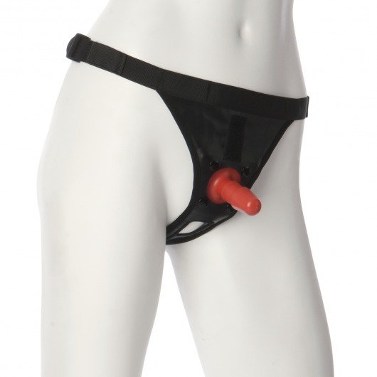 Трусики со штырьком для фиксации насадок Ultra Harness with Plug - Doc Johnson - купить с доставкой в Таганроге