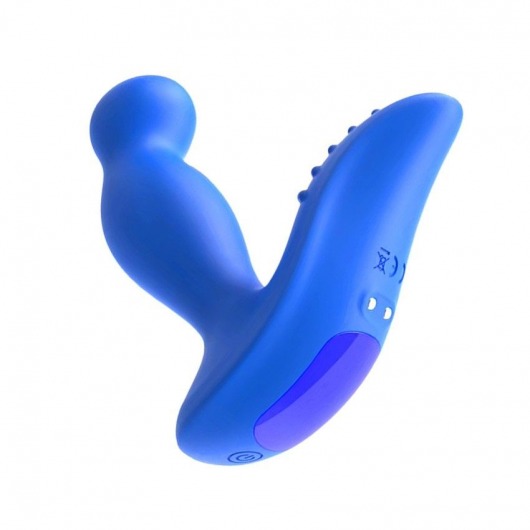 Синий вибромассажер простаты 3,5’’ Remote Control P-spot Massager - 12,5 см. - Erokay - в Таганроге купить с доставкой