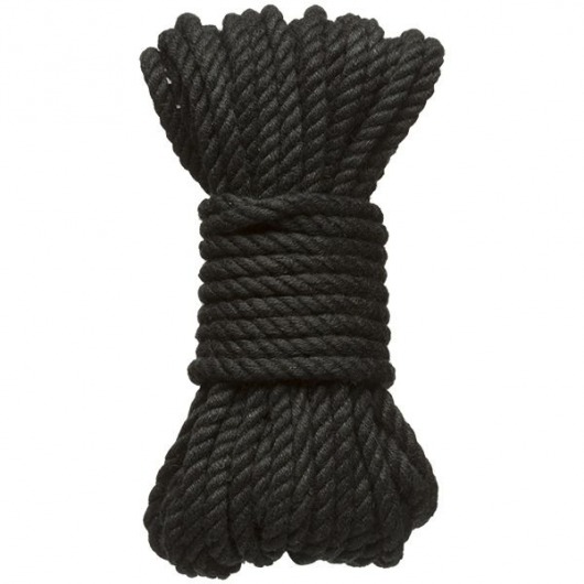 Черная верёвка для связывания и фиксации Bind Tie - 9,14 м. - Doc Johnson - купить с доставкой в Таганроге