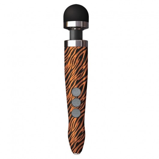 Беспроводной wand-вибратор Doxy Die Cast 3R с тигровым принтом на рукояти - 28 см. - Doxy в Таганроге Беспроводной wand-вибратор Doxy Die Cast 3R с тигровым принтом на рукояти - 28 см. - Doxy
