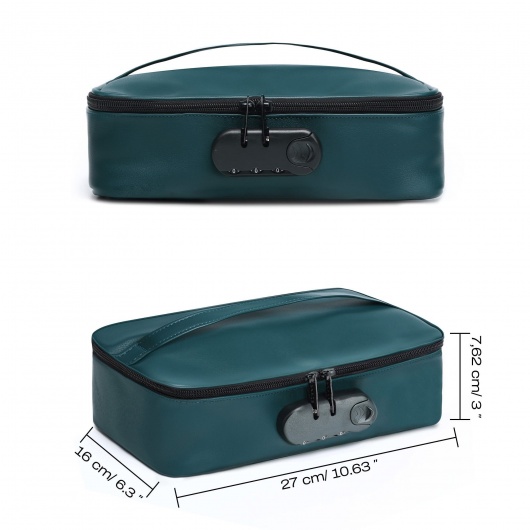 Зеленая сумочка для хранения игрушек Discreet Box - Dorcel - купить с доставкой в Таганроге