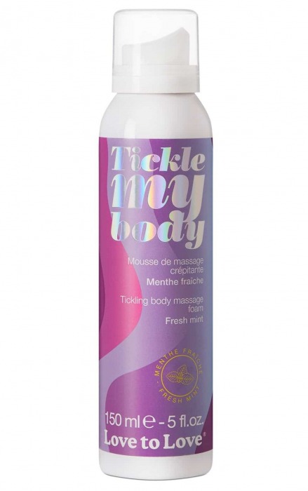 Массажная хрустящая пенка Tickle My Body Fresh Mint с ароматом мяты - 150 мл. - Love to Love - купить с доставкой в Таганроге