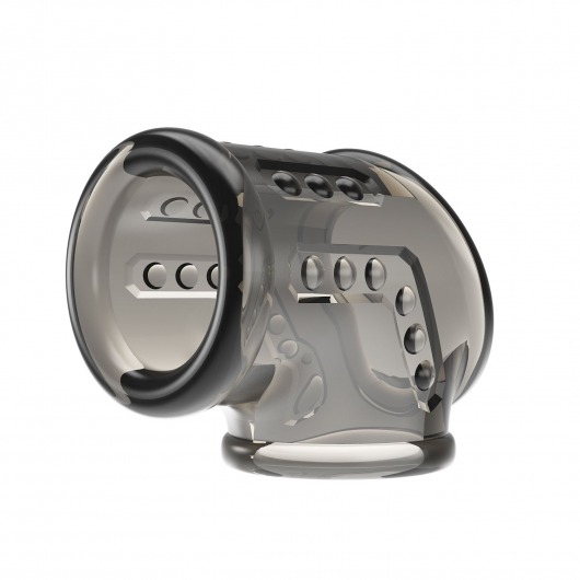 Дымчатая насадка на пенис и мошонку - Baile - в Таганроге купить с доставкой