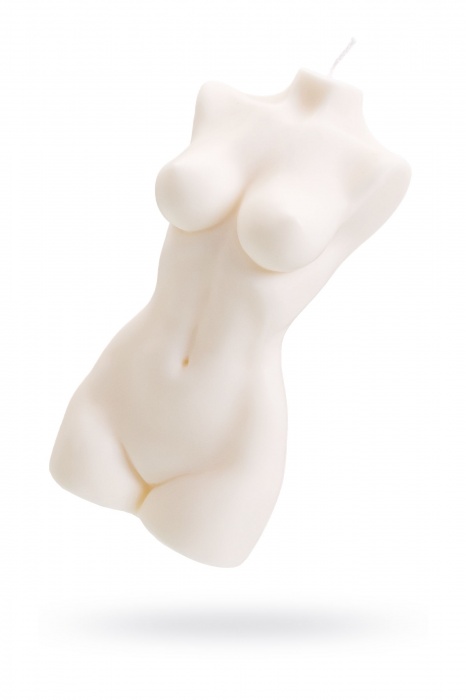 Белая интерьерная свеча в форме женского торса - 850 гр. - Pecado - купить с доставкой в Таганроге