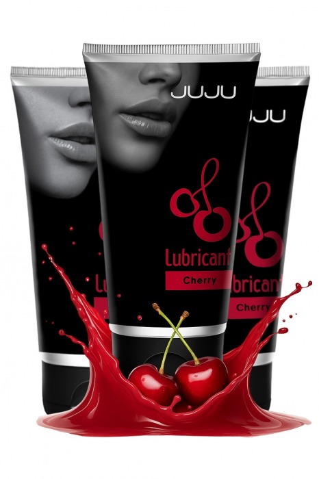 Набор из 3 съедобных лубрикантов JUJU со вкусом вишни - JuJu - купить с доставкой в Таганроге