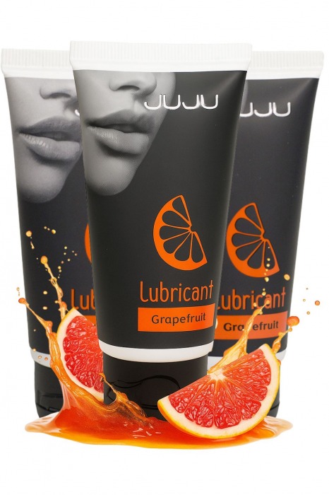 Набор из 3 съедобных лубрикантов JUJU со вкусом грейпфрута - JuJu - купить с доставкой в Таганроге