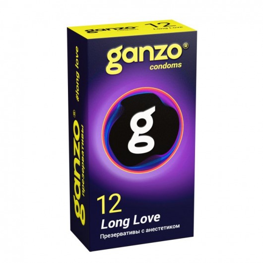 Презервативы с анестетиком для продления удовольствия Ganzo Long Love - 12 шт. - Ganzo - купить с доставкой в Таганроге