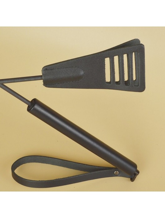 Черный кожаный стек «Сириус» - 60 см. - Sitabella - купить с доставкой в Таганроге