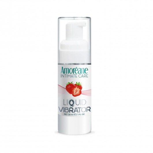 Жидкий вибратор со вкусом клубники Amoreane Strawberry - 30 мл. - Amoreane - купить с доставкой в Таганроге