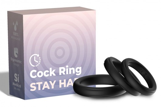 Набор из 3 черных эрекционных колец Stay Hard - Boys of Toys - в Таганроге купить с доставкой Набор из 3 черных эрекционных колец Stay Hard - Boys of Toys - в Таганроге купить с доставкой