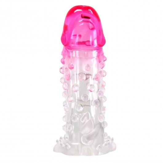 Прозрачно-розовая насадка на пенис Wilford - 13,5 см. - Baile - в Таганроге купить с доставкой Прозрачно-розовая насадка на пенис Wilford - 13,5 см. - Baile - в Таганроге купить с доставкой