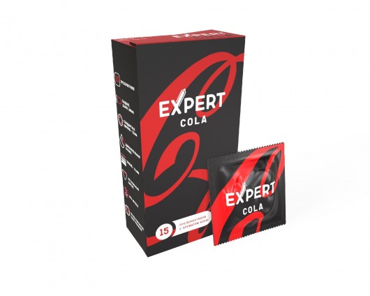 Презервативы с ароматом колы Expert Cola - 15 шт. - Expert - купить с доставкой в Таганроге