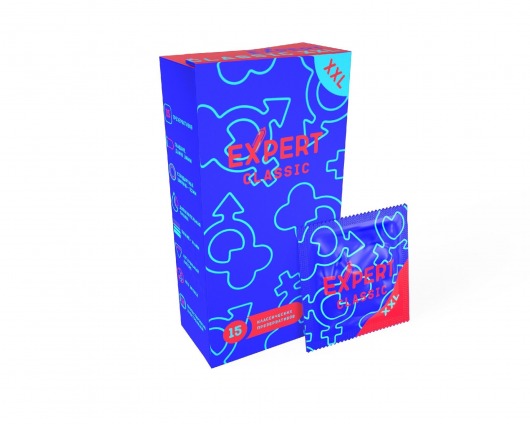 Презервативы увеличенного размера Expert Classic XXL - 15 шт. - Expert - купить с доставкой в Таганроге