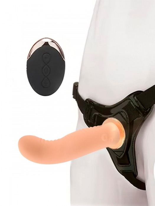 Женский вибрострапон со съемной насадкой и пультом ДУ - Erokay - купить с доставкой в Таганроге