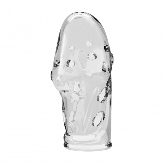 Прозрачная насадка на пенис Booker - 8 см. - Baile - в Таганроге купить с доставкой