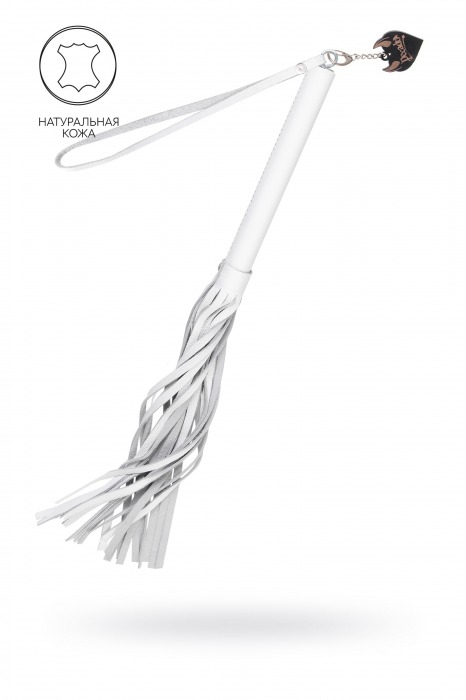Белая кожаная плеть - 50 см. - Pecado - купить с доставкой в Таганроге