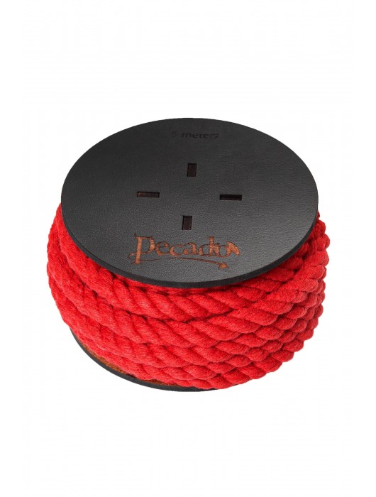 Красная веревка для шибари на катушке - 5 м. - Pecado - купить с доставкой в Таганроге