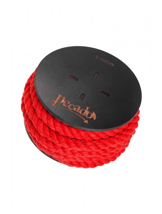 Красная веревка для шибари на катушке - 5 м. - Pecado - купить с доставкой в Таганроге