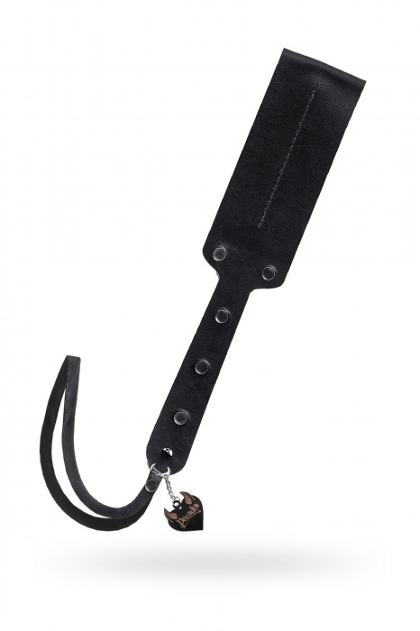 Черный кожаный пэддл - 32 см. - Pecado - купить с доставкой в Таганроге