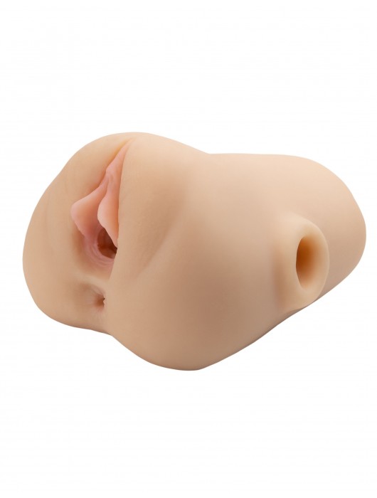 Телесный мастурбатор с вибрацией Double Pounder Vibrating Squeeze Stroker - Pipedream - в Таганроге купить с доставкой