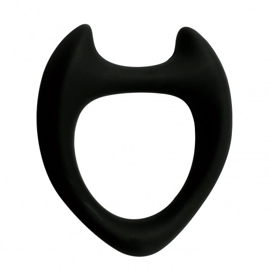 Черное эрекционное кольцо с рожками Wooomy Toro M - Adrien Lastic - в Таганроге купить с доставкой