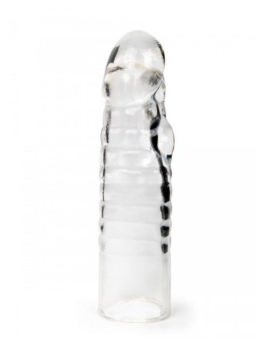 Прозрачная закрытая насадка на член - 15 см. - Sex Expert - в Таганроге купить с доставкой
