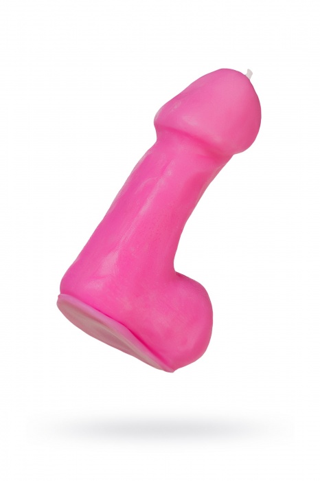 Розовая свеча в форме пениса - 47 гр. - Pecado - купить с доставкой в Таганроге