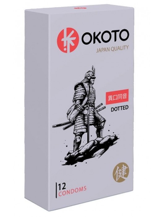 Точечные презервативы OKOTO Dotted - 12 шт. - Sitabella - купить с доставкой в Таганроге