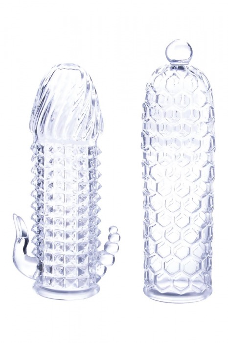 Набор из 2 прозрачных насадок на член Seductive Tickler Sleeves Set - NMC - в Таганроге купить с доставкой