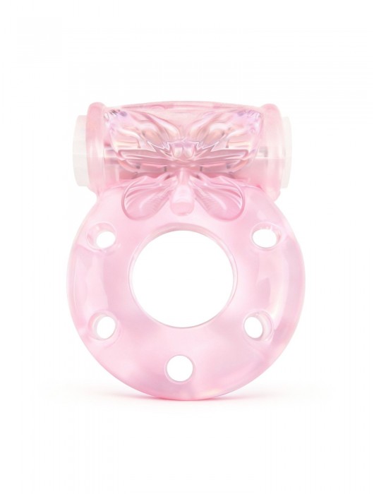 Розовое эрекционное виброкольцо с бабочкой - 1137 - в Таганроге купить с доставкой