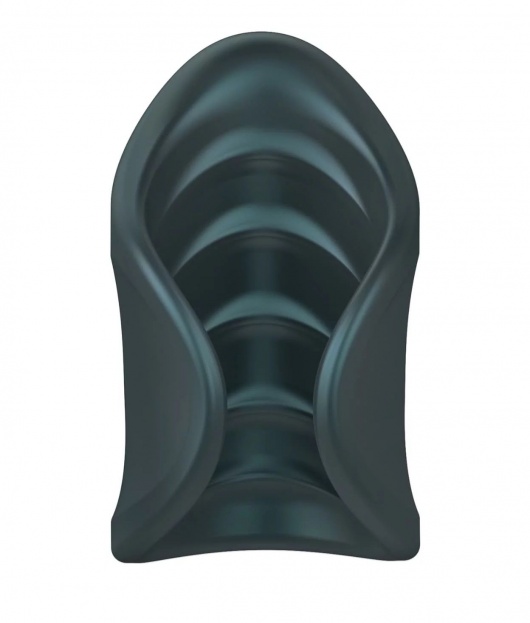 Серый сквозной мастурбатор с вибрацией Manwan Starter - Manwan - в Таганроге купить с доставкой