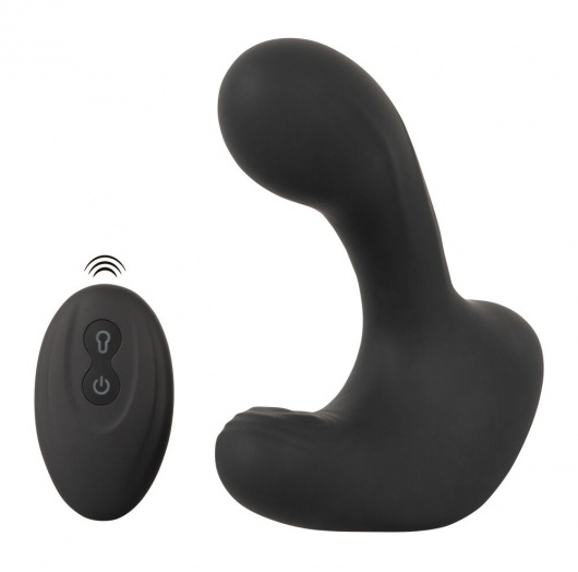 Черная анальная вибропробка с функцией расширения RC Butt Plug with 3 functions - Orion - в Таганроге купить с доставкой
