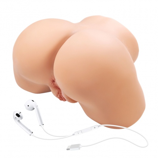 Телесный мастурбатор Olivia с 2 любовными отверстиями - Baile - в Таганроге купить с доставкой